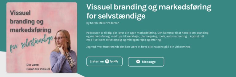 Podcasten Vissuel branding og markedsføring for selvstændige