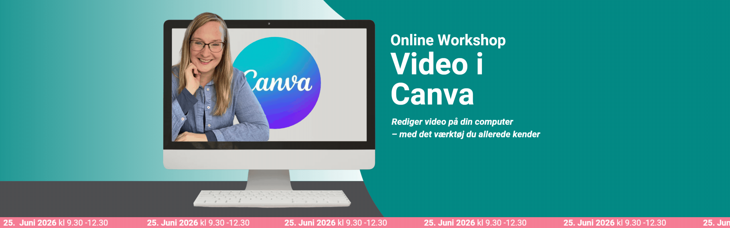 Video i Canva - online workshop 3 timer. Lær at redigere video i det program du allerede bruger.